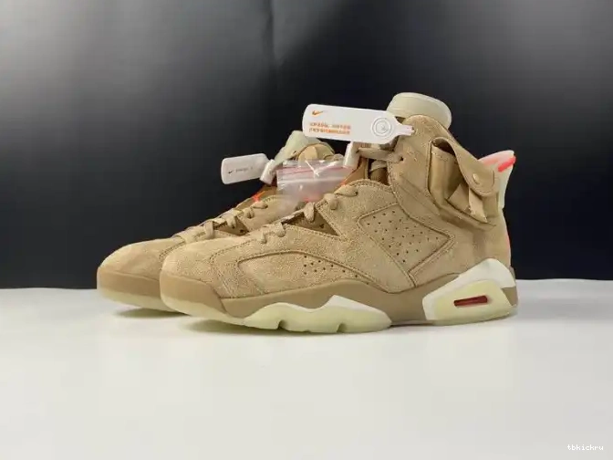 TBK Retro Air 6 DH0690-200 Khaki British Travis Scott Jordan 0518